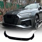 A4 Front Bumper Lip 1pc/Set for 2020-2024 Audi A4 B9.5 S-Line Sedan 4-Door | Integrated Lower Chin Spoiler Splitter Compatible with 2020-2024 Audi A4 B9.5 S-Line Sedan No Modification Body Kit