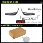 Mercedes Benz V Class W447 V220d V250 Van 4-Door 2016-2018 Fog Lamp Light Covers Carbon Fiber