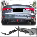 Audi S3 A3 Sline 8V.5 Sedan Facelift 2017-2020 Rear Bumper Diffuser Carbon Fiber
