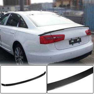 Audi A6 C7 Sline S6 Sedan 2012-2019 Rear Trunk Spoiler Carbon Fiber
