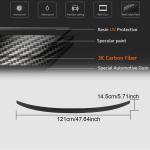 Audi A4 Sline S4 B9 B9.5 Sedan 2017-2023 Rear Trunk Spoiler Carbon Fiber