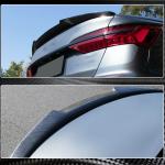 Audi A6 Sline S6 C8 Sedan 2019UP Rear Trunk Spoiler Carbon Fiber