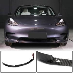 Tesla Model 3 2016-2022 Front Bumper Lip Carbon Fiber
