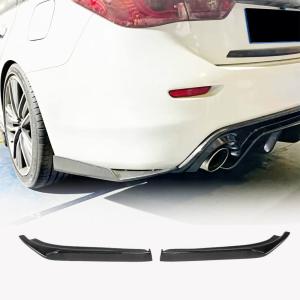 Infiniti Q50 2014-2017 Rear Bumper Splitters Carbon Fiber