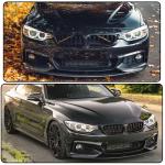ABS Front Bumper Lip Compatible with BMW 4 Series F32 F33 F36 M Sport 2Door 4Door 2014-2019 420i 428i 435i 440i Carbon Look Chin Spoiler Splitter Protector Factory Outlet