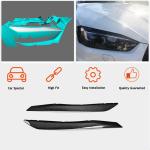 Audi A5 Sline S5 RS5 B9 2017-2020 Headlight Eyelids Lamp Eyebrows Carbon Fiber