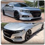 Front Bumper Lip Splitter for Honda Accord 2021-2022 Silver | Front Lip Splitter Air Dam Bumper Protection Spoiler Splitter 3PCS
