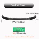 BMW 4 Series G26 420i 430i M Sport M440i 2021-2023 Front Bumper Lip Carbon Fiber