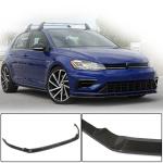 Volkswagen VW Golf 7.5 MK7.5 R R-Line 2017-2019 Front Bumper Lip Carbon Fiber