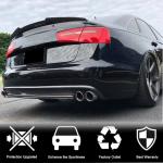Audi A6 C7 Base Sedan Pre-facelift 2012-2015 Rear Bumper Diffuser Carbon Fiber