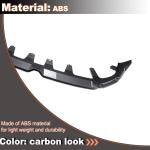 Carbon Look Front Lip Spoiler Compatible with BMW X3 G45 2025+ Sport Utility 4-Door ABS Car Front Bumper Lower Spoiler Lip Splitter Body Kit Trim Protection 4PCS