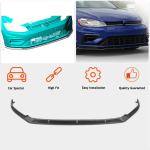 Volkswagen VW Golf 7.5 MK7.5 R R-Line 2017-2019 Front Bumper Lip Carbon Fiber