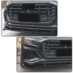 Gloss Black Front Lip for Audi Q8 SQ8 Sline Sport Utility 4-Door 2019-2023 | ABS Plastic Front Chin Spoiler Splitter Protector Auto Parts Anti-Collision Protection
