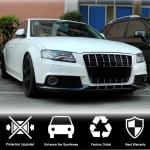 Audi A4 B8 Base Sedan Pre-facelift 2009-2012 Front Bumper Lip Carbon Fiber