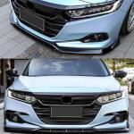 Honda Accord 2021+ Front Bumper Lip Glossy Black ABS