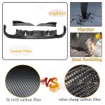 Carbon Fiber Rear Diffuser Compatible with BMW 4 Series G26 430i 440i 2020-2026 Gran Coupe Lower Rear Bumper Diffuser Lip Spoiler Body Kit Quad Muffler Twin Outlet