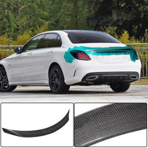 Mercedes Benz C Class W205 2015-2021 Rear Trunk Spoiler Carbon Fiber