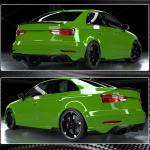 Audi RS3 8V.5 Sedan Facelift 2017-2019 Carbon Fiber Rear Bumper Diffuser