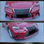 Lexus IS250 IS350 F Sport 2013-2015 Front Bumper Splitters Carbon Fiber