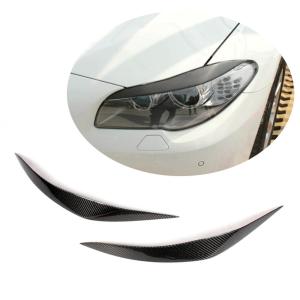 BMW 5 Series F10 Base Sedan Pre-LCI 2010-2013 Headlight Eyebrows Lamp Eyelids Carbon Fiber