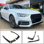 Audi A4 Sline B9 Sedan 2017-2020 Front Fog Lamp Covers Carbon Fiber