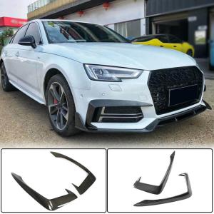 Audi A4 Sline B9 Sedan 2017-2020 Front Fog Lamp Covers Carbon Fiber