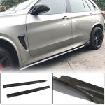 BMW X5M F85 X6M F86 2015-2018 Carbon Fiber Side Skirts Door Rocker Panels Extension Lip