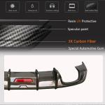 Audi A3 8V.5 Base Sedan Facelift 2017-2021 Rear Bumper Diffuser with LED Carbon Fiber