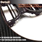 Carbon fiber Front Kidney Grille Racing Grill Compatible with BMW X1 F48 F49 2016-2019 xDrive28i&sDrive28i Front Hood Grille Cover Trim Black