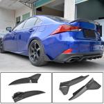 Lexus IS300 IS350 F Sport 2017-2020 Rear Bumper Splitters Carbon Fiber