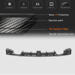 Carbon Fiber Rear Bumper Diffuser Lip for BMW 3 Series F30 M Sport 2012-2018 With brake light