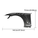 Ford Mustang GT S650 2024 2025 Side Fender Vents Carbon Fiber
