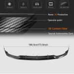 Mercedes-AMG C63 / C63 S W205 C205 A205 Brabus Style Carbon Fiber / FRP Front Bumper Lip 2015–2017