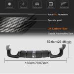Audi RS3 8V.5 Sedan 2017-2019 Rear Bumper Diffuser Carbon Fiber(With LED Brake Light)