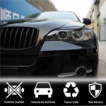 BMW X6 E71 X6M 2008-2014 Headlight Eyebrows Lamp Eyelids Carbon Fiber