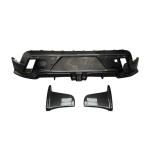 Porsche Taycan Turbo S 9J1 Sedan 2019-2024 Rear Bumper Lip Carbon Fiber