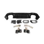 Mercedes Benz GLE Class W167 C167 GLE63 AMG 2021-2023 Rear Bumper Diffuser Carbon Fiber(With Exhaust Tips Tailpipe)