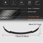 Tesla Model 3 2016-2022 Front Bumper Lip Carbon Fiber