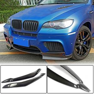 BMW X6 E71 X6M 2008-2014 Headlight Eyebrows Lamp Eyelids Carbon Fiber