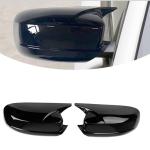 Gloss Black Rear Mirror Caps Fits for Dodge Charger 4-Door 2015-2022 Add-on ABS Side Mirror Cover, Easy Direct Installation Scratch Protection, Exterior Styling Outdoor Use