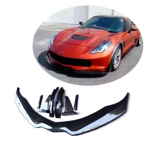 Chevrolet Corvette C7 2-Door 2014-2017 Front Bumper Lip Carbon Fiber