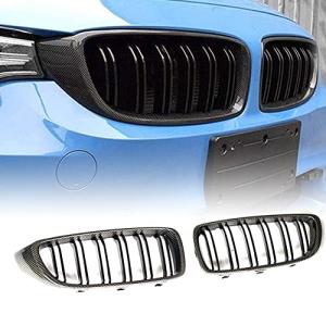 Carbon Fiber Front Center Kidney Grille Grill Replacement 2013-2018