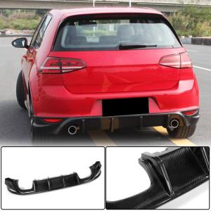 Volkswagen VW Golf 7 MK7 Base/GTI 2014-2016 Rear Bumper Diffuser Carbon Fiber