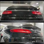 Mercedes Benz S Class (W217) C217 Coupe 2015-2020 Rear Trunk Spoiler Dry Carbon Fiber