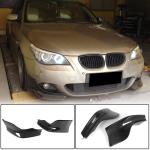 BMW 5 Series E60 M Sport 2004-2010 Front Bumper Splitters Carbon Fiber