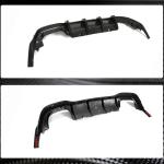 Volkswagen VW Golf 8 MK8 R 2021+ Rear Bumper Diffuser Dry Carbon Fiber