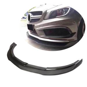 Mercedes Benz A Class W176 A200 A250 Sport A45 Pre-facelift 2013-2015 Front Bumper Lip Carbon Fiber