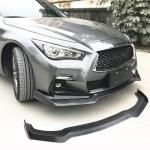 Infiniti Q50 Sport Sedan 2018-2022 Front Bumper Lip Carbon Fiber