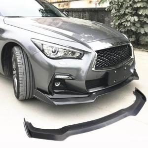 Infiniti Q50 Sport Sedan 2018-2022 Front Bumper Lip Carbon Fiber