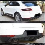 Porsche Macan 2014-2020 Rear Bumper Diffuser Carbon Fiber